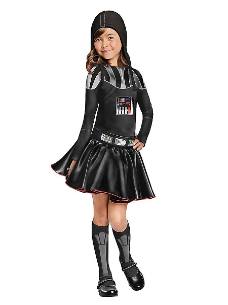 Darth-Vader-Kostüm-Kinder-Mädchen