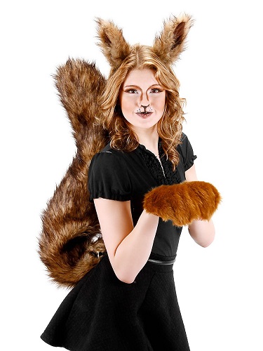 Eichhörnchen-Kostüm-Damen-Frauen-Erwachsene