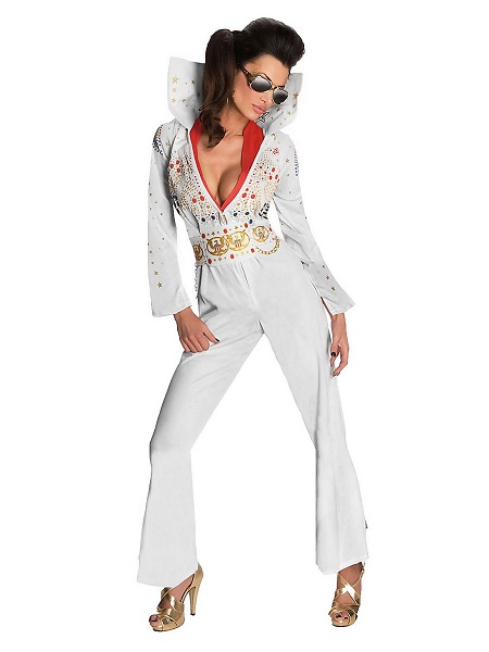 Elvis-Presley-Kostüm-Damen-Frauen-Erwachsene