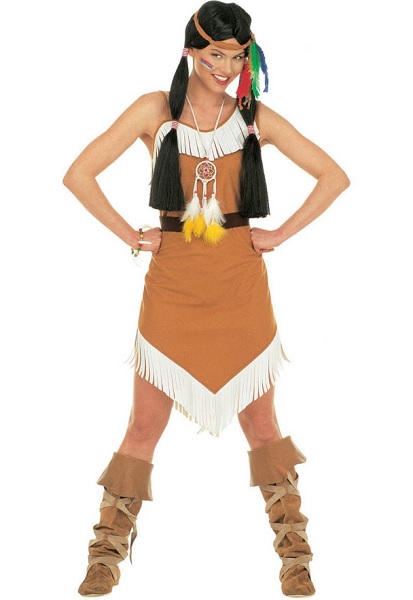 Faschingskostüm-Karnevalskostüm-Indianer-Indianerin-Kostüm-Damen