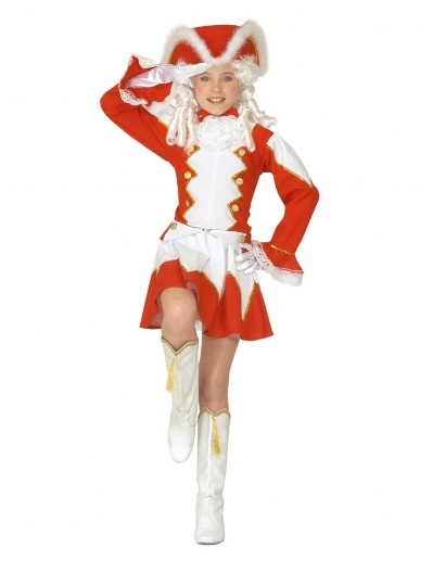 Gardekostüm-Kinder-Mädchen-Tanzmariechen-Funkenmariechen-Kostüm