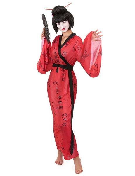 Geisha-Kostüm-Damen-Frauen-Erwachsene