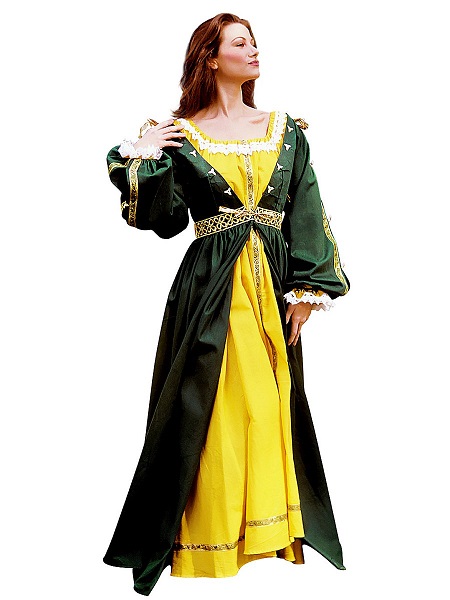 Mittelalter-Kostüm-Damen-Prinzessin