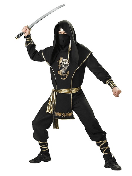 Ninja-Kostüm-Herren-Männer-Erwachsene