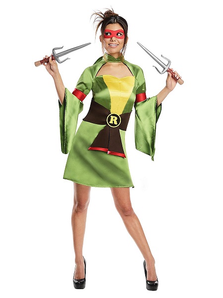 Ninja-Turtles-Kostüm-Damen-Frauen-Erwachsene