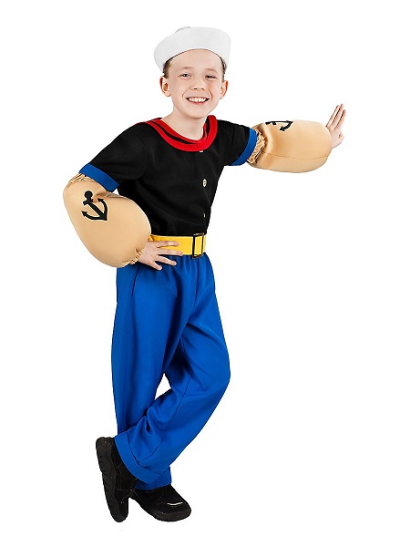 Popeye-Kostüm-Kinder-Jungen