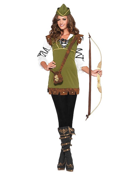 Robin-Hood-Kostüm-Damen-Frauen-Erwachsene