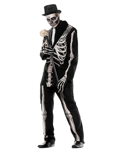 Skelett-Kostüm-Herren-Männer-Erwachsene