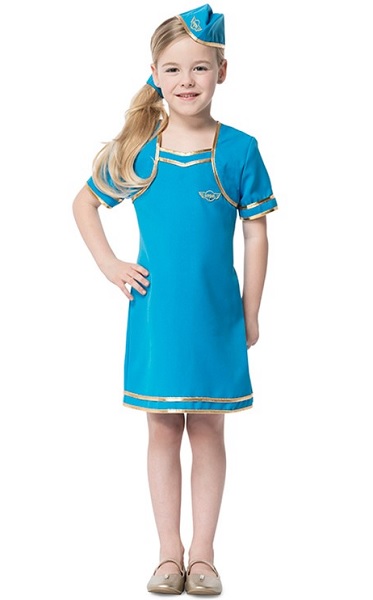 Stewardess-Kostüm-Kinder-Mädchen