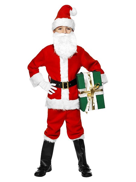 Weihnachtskostüm-Kinder-Santa-Clause