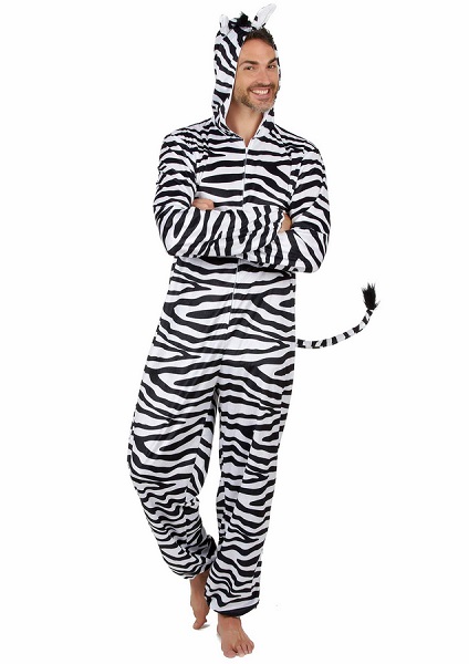 Zebra-Kostüm-Herren-Männer-Erwachsene
