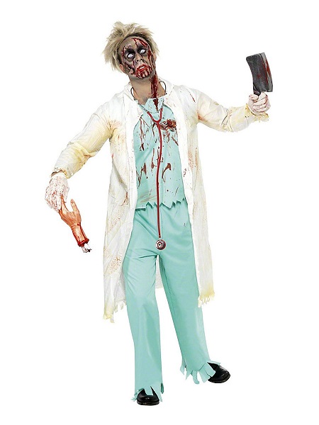 Zombie-Kostüm-Herren-Arzt-Chirurg-Männer