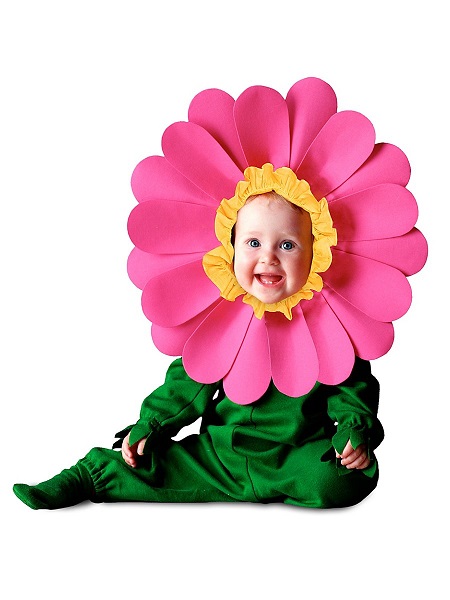 Baby-Kostüm-Kleinkind-Kinder-Blume