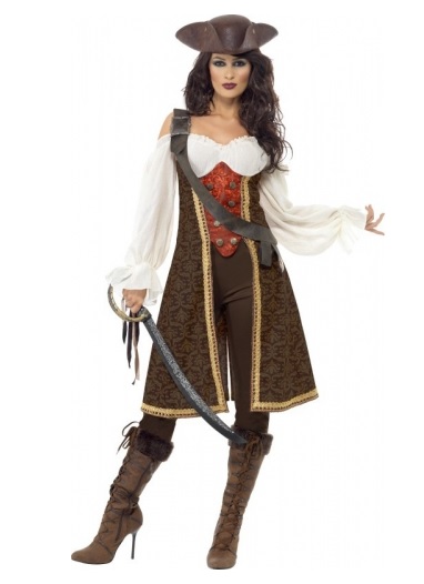 Captain-Jack-Sparrow-Kostüm-Damen-Frauen-Erwachsene
