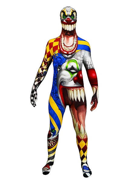 Morphsuit-Horror-Clown-Ganzkörperkostüm-Ganzkörperanzug