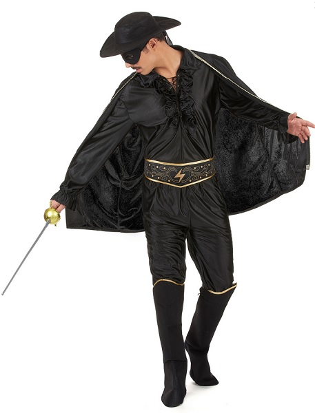 Zorro-Kostüm-Herren-Männer-Erwachsene