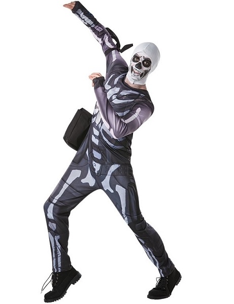 Fortnite-Kostüm-Herren-Männer-Erwachsene-Skull-Trooper