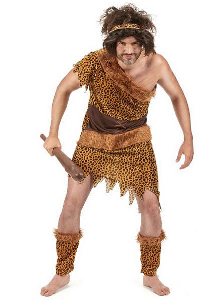 Steinzeit-Kostüm-Neandertaler-Kostüm-Herren-Männer-Erwachsene
